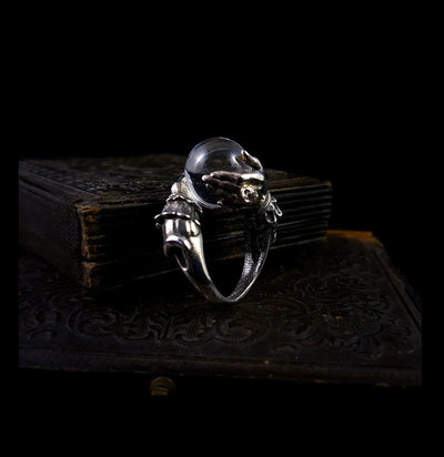 Oracle Ring With Black Hole Nebula Crystal Ball - Paxton Gate
