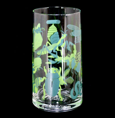 Retro Insects Drinking Glass-Drinkware-Cognitive Surplus-PaxtonGate