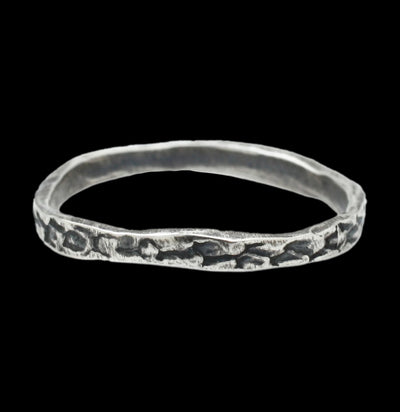 Oxidized Silver Snakeskin Stacker Ring-Rings-Lauren Wolf-PaxtonGate