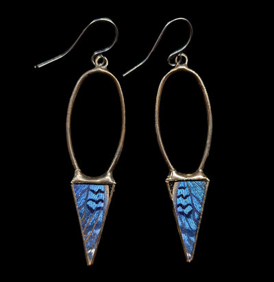 Blue Buck-Eye Butterfly Chiron Earrings-Earrings-Hart Variations-PaxtonGate