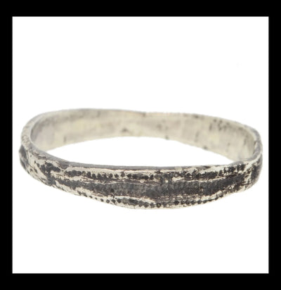 Sea Urchin Oxidized Silver Band Ring-Rings-Lauren Wolf-PaxtonGate