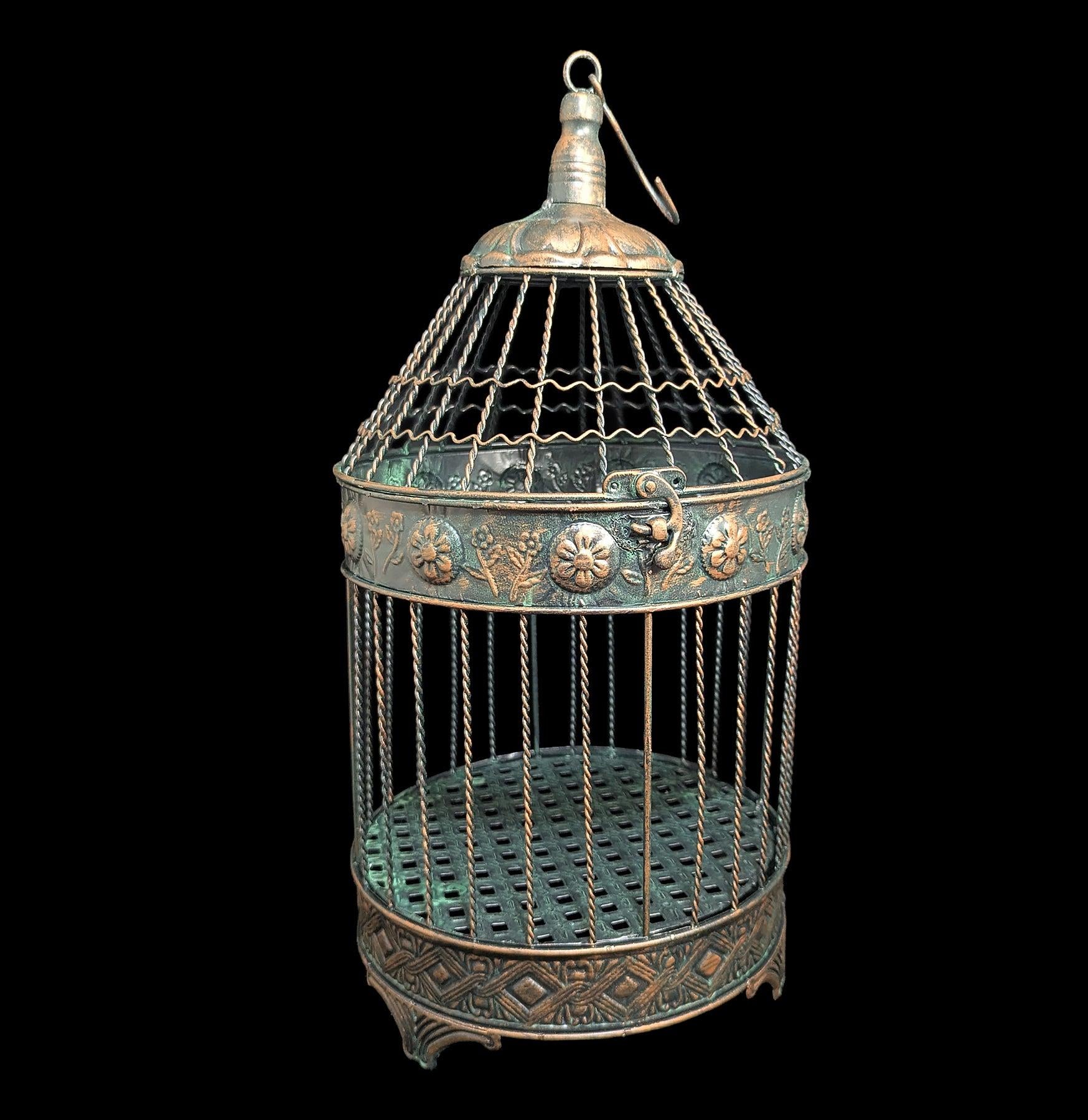 Hanging Bronze Birdcage For Sale | Paxton Gate
