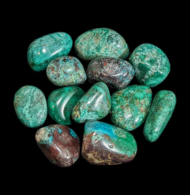 Tumbled Chrysocolla Stone-Minerals-Peru Minerals-PaxtonGate