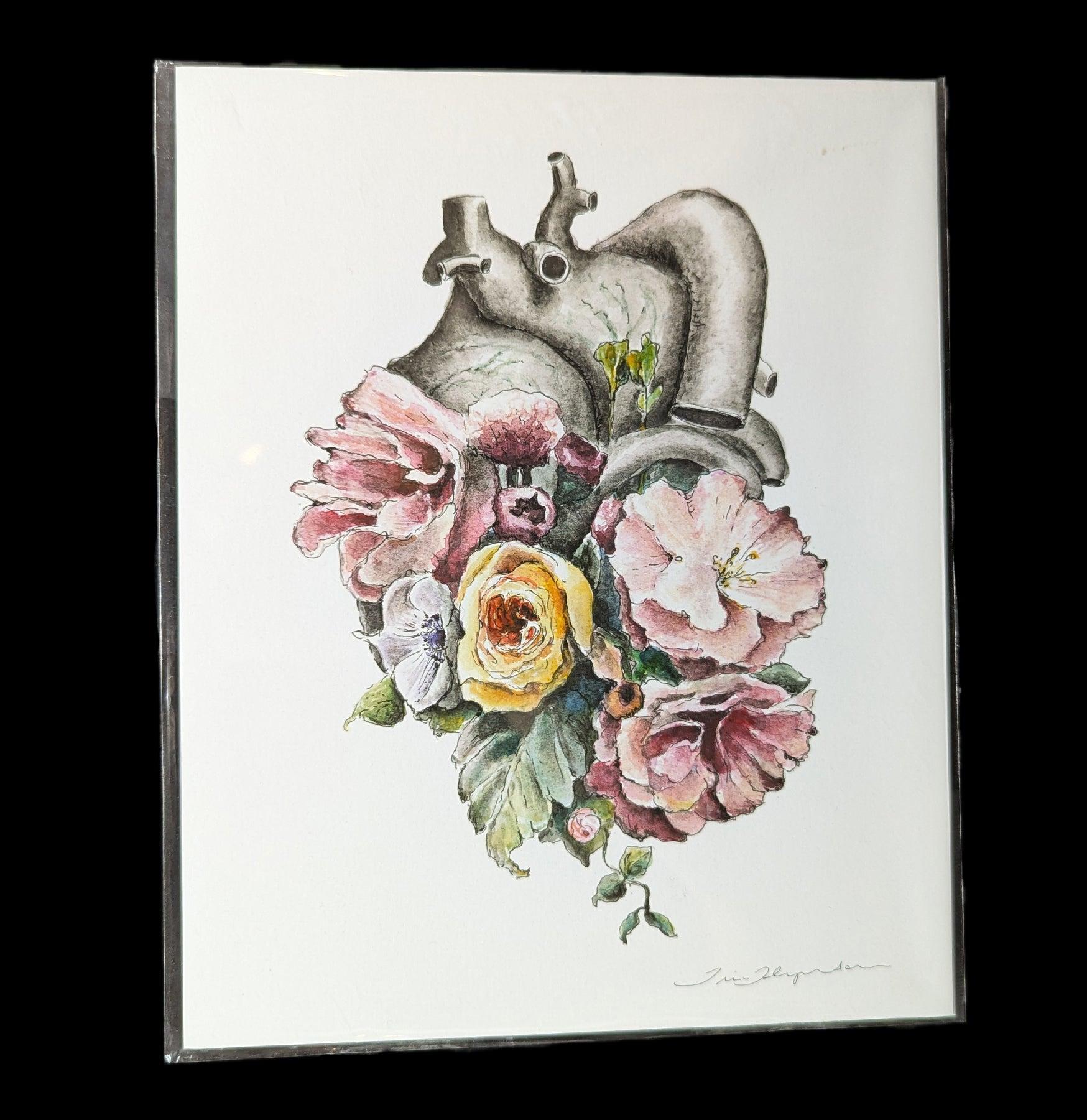 Floral Heart Flower Anatomy Art Print For Sale | Paxton Gate, image size:1748x1800