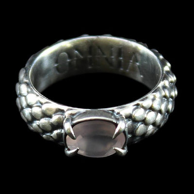 Draco Ring Silver with Rose Quartz - Paxton Gate