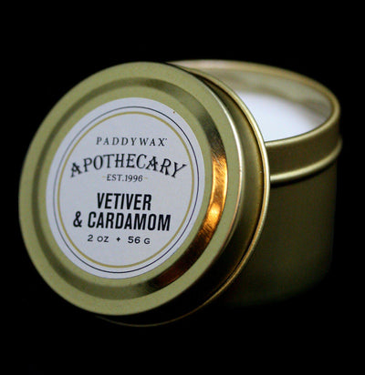 Apothecary Tin Candle Vetiver & Cardamom - Paxton Gate