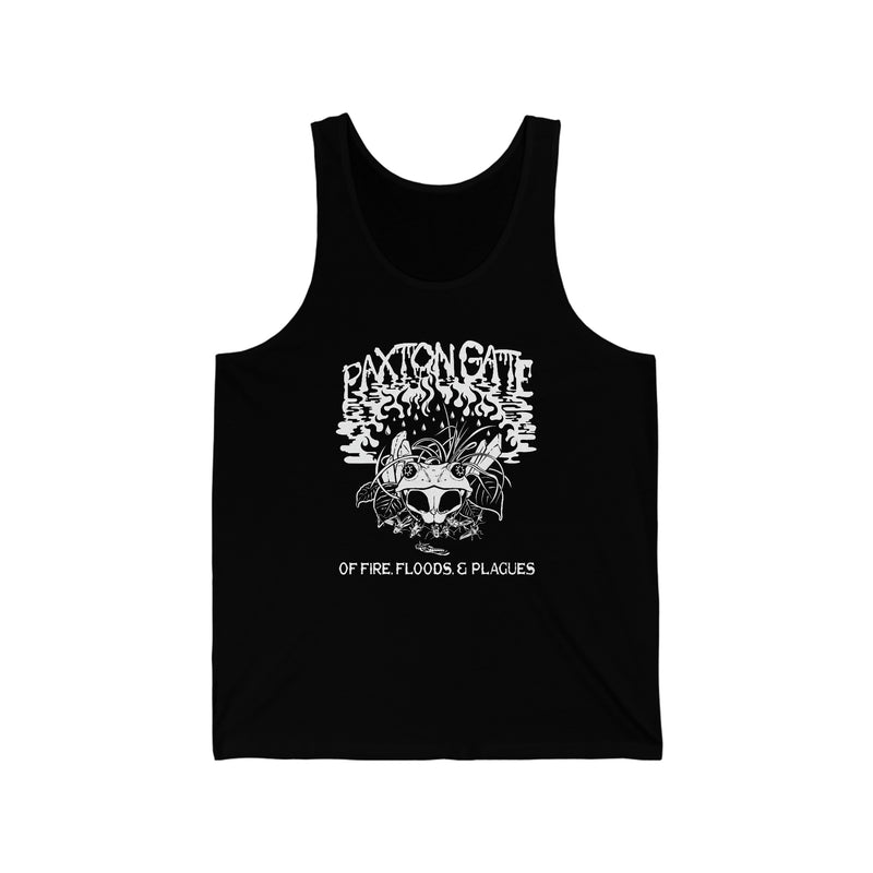 Unisex "Of Floods, Fires & Plagues" Jersey Tank By Megan Lees-Tank Top-Printify-PaxtonGate