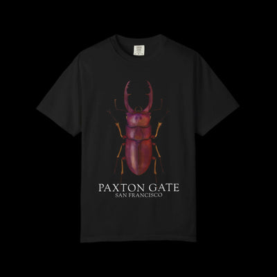 Unisex Paxton Gate Male Red Stag Beetle Tee by Kris Struble-T-Shirt-Printify-PaxtonGate