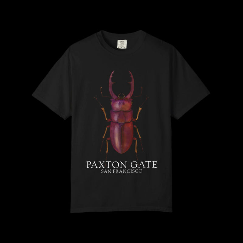 Unisex Paxton Gate Male Red Stag Beetle Tee by Kris Struble-T-Shirt-Printify-PaxtonGate