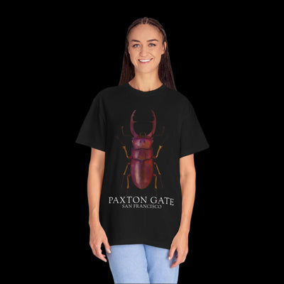 Unisex Paxton Gate Male Red Stag Beetle Tee by Kris Struble-T-Shirt-Printify-PaxtonGate