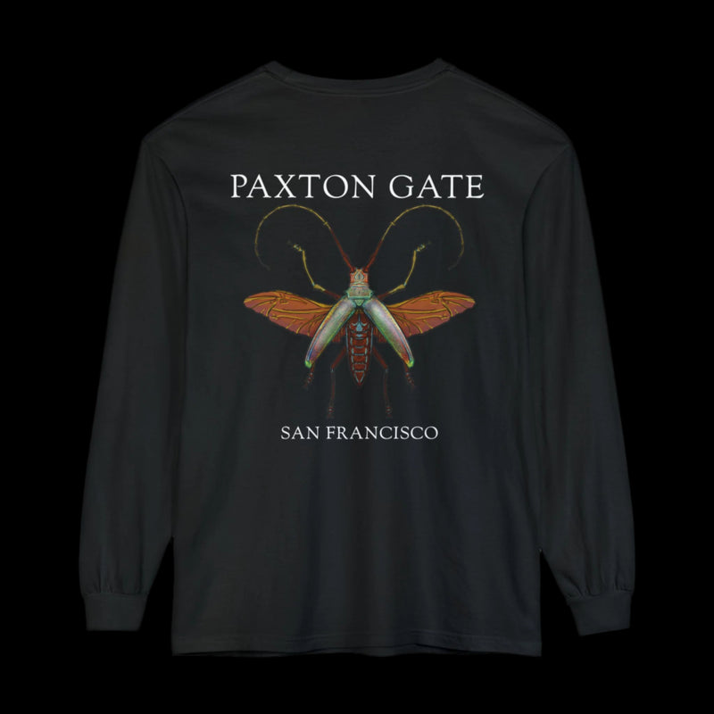 Unisex Paxton Gate Longhorn Beetle Long Sleeve Tee by Kris Struble-Apparel-Printify-PaxtonGate