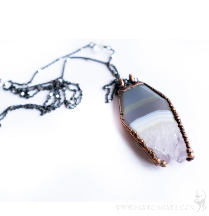 Amethyst Slice Necklace - Paxton Gate