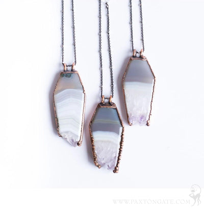 Amethyst Slice Necklace - Paxton Gate