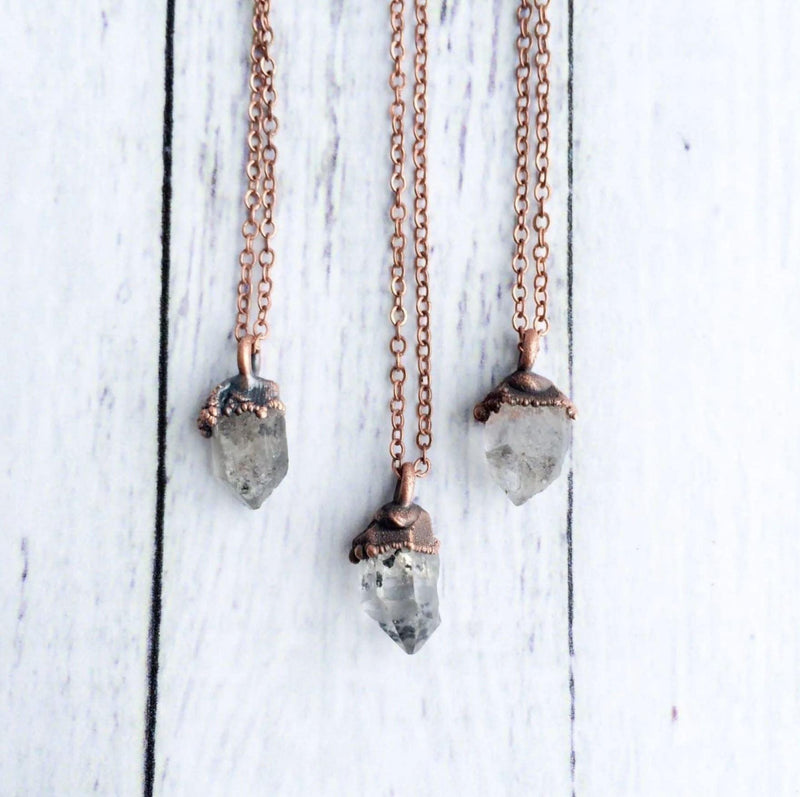 Anthraxolite Crystal Necklace - Paxton Gate