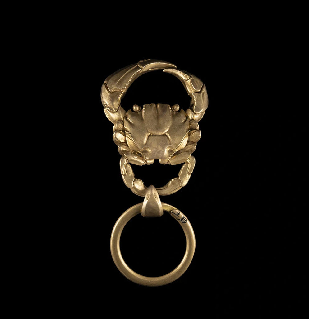 Brass Crab Keychain For Sale | Paxton Gate