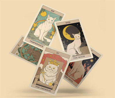 Cats Rule the Earth Tarot : 78-Card Deck and Guidebook for the Feline-Obsessed - Paxton Gate