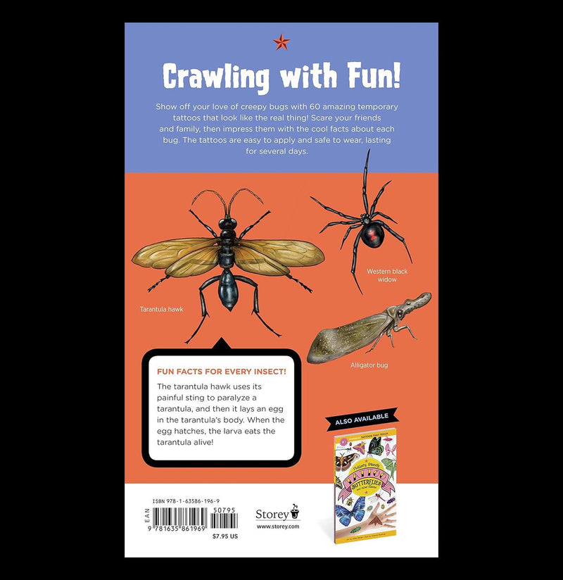 Creepy, Crawly Tattoo Bugs: 60 Temporary Tattoos That Teach-Books-Hachette Book Group-PaxtonGate