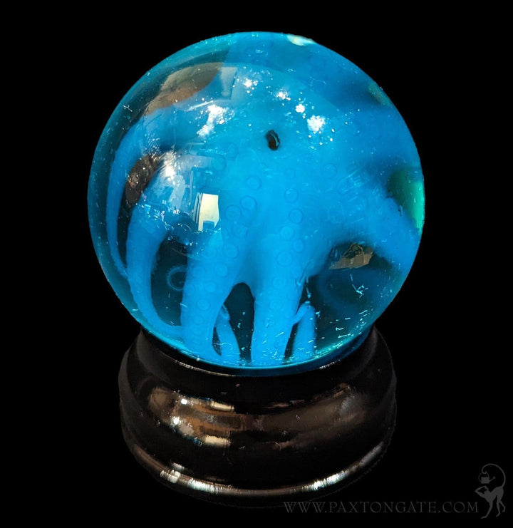Diaphonized Blue Octopus Globe Wet Specimen For Sale | Paxton Gate