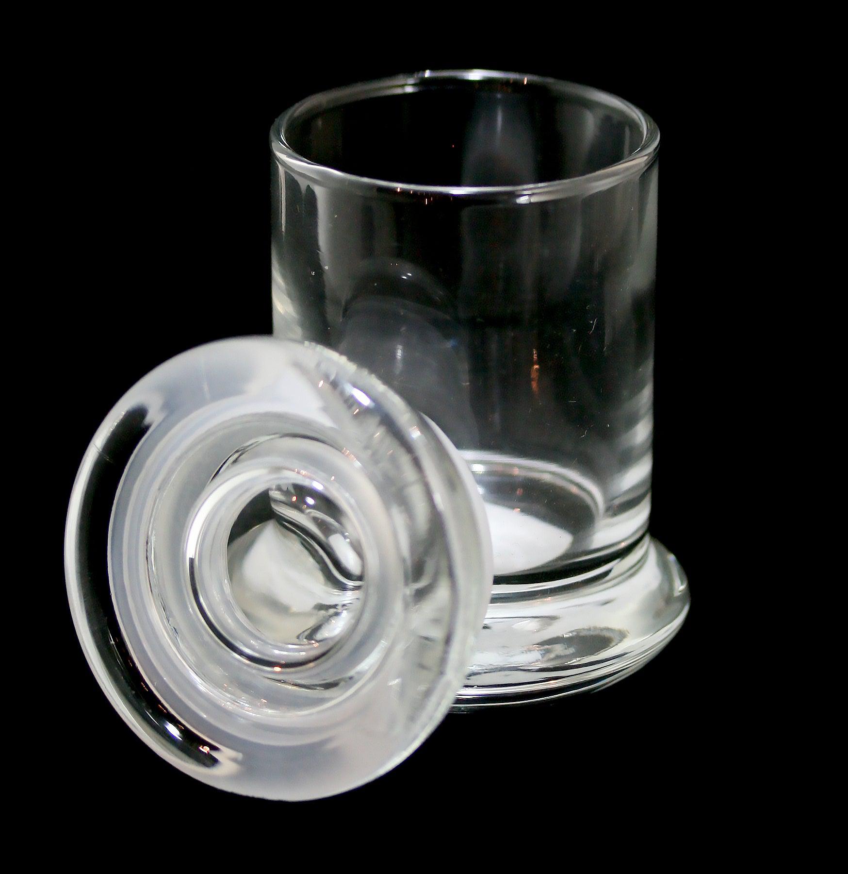 Elite Glass Candle Jar with Glass Lid For Sale Paxton Gate