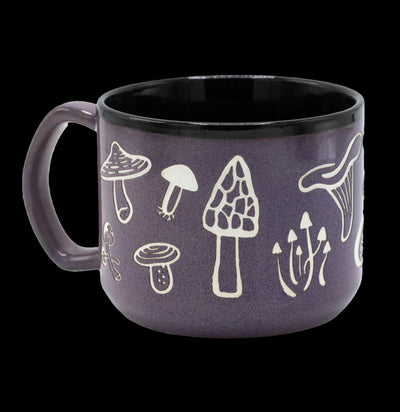 Fabulous Fungi Hand Carved Ceramic Mug-Drinkware-Cognitive Surplus-PaxtonGate