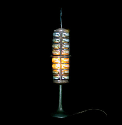 Fresnel Cicada Bat on Microphone Base Lamp-Lighting-Evan Chambers-PaxtonGate