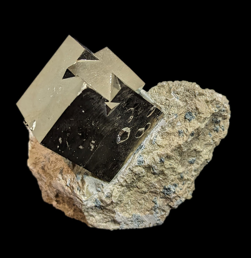 Large Pyrite Cube on Matrix Specimens-Minerals-Piritas de Navajun-PaxtonGate