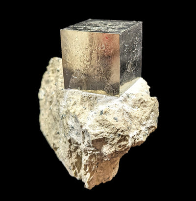 Large Pyrite Cube on Matrix Specimens-Minerals-Piritas de Navajun-PaxtonGate