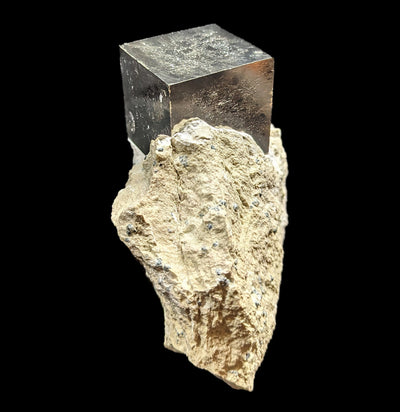 Large Pyrite Cube on Matrix Specimens-Minerals-Piritas de Navajun-PaxtonGate