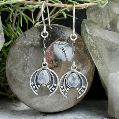 Moon Dangle Earrings - Paxton Gate