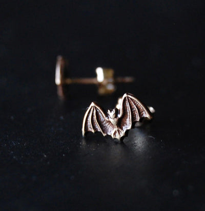Bat Stud Earrings-Earrings-Metal Cloth & Wood-PaxtonGate