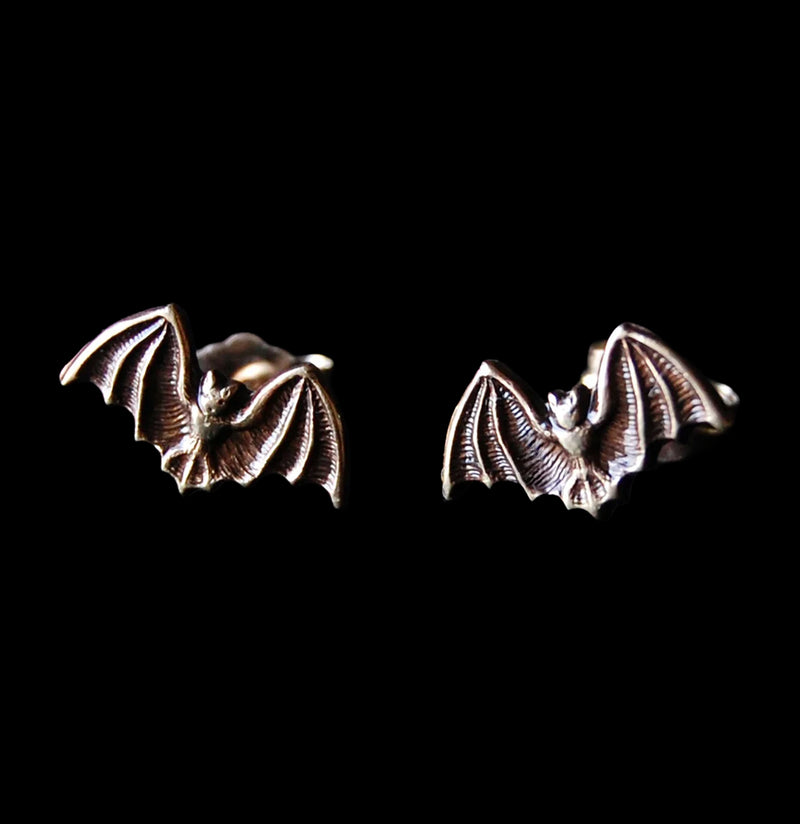 Bat Stud Earrings-Earrings-Metal Cloth & Wood-PaxtonGate