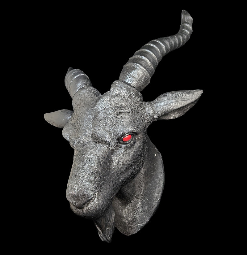 Baphomet Goat Head Faux Head Mount-Decor-Zeckos-PaxtonGate