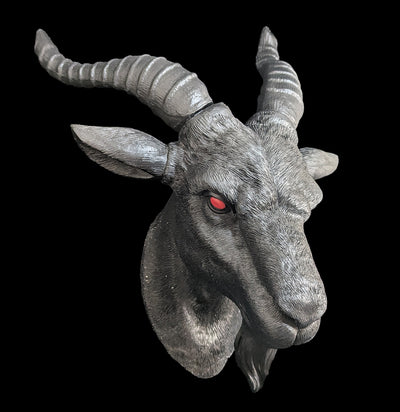 Baphomet Goat Head Faux Head Mount-Decor-Zeckos-PaxtonGate
