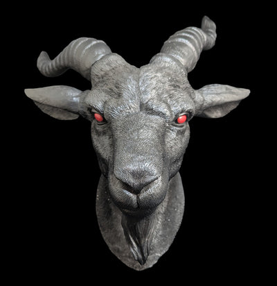Baphomet Goat Head Faux Head Mount-Decor-Zeckos-PaxtonGate