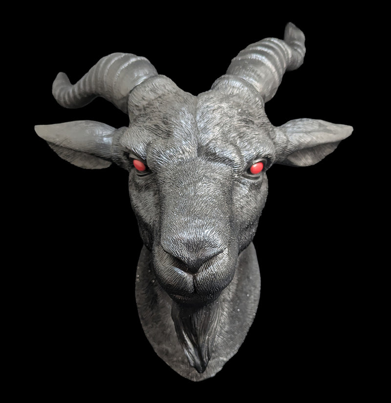 Baphomet Goat Head Faux Head Mount-Decor-Zeckos-PaxtonGate