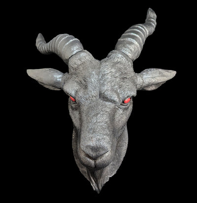 Baphomet Goat Head Faux Head Mount-Decor-Zeckos-PaxtonGate