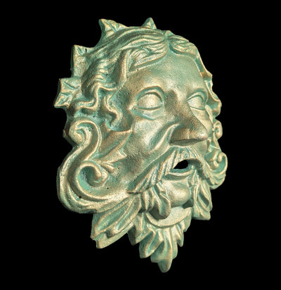Cast Iron Green Man Wall Decor-Decor-Zeckos-PaxtonGate