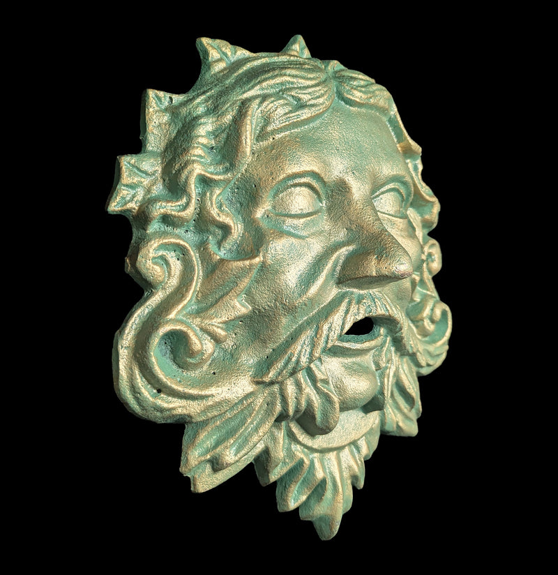 Cast Iron Green Man Wall Decor-Decor-Zeckos-PaxtonGate