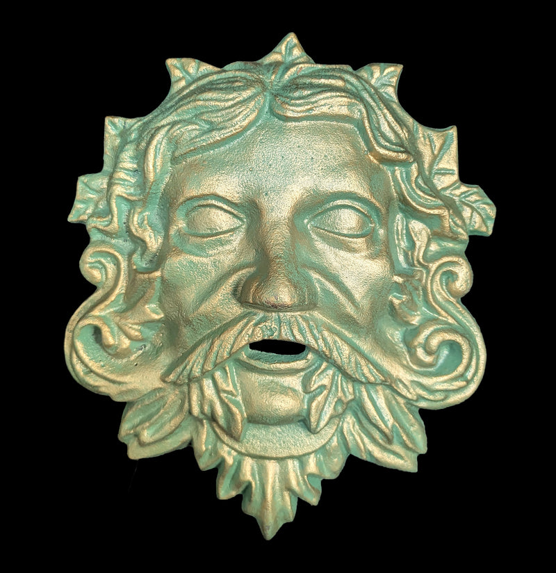 Cast Iron Green Man Wall Decor-Decor-Zeckos-PaxtonGate