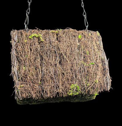 Log Woven Moss Birdhouse-Garden Supplies-SuperMoss-PaxtonGate