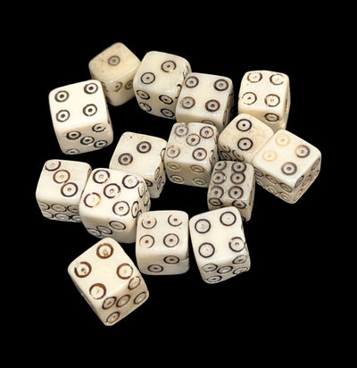 Six Sided Bone Die-Skulls & Bones-Driftstone Pueblo-PaxtonGate