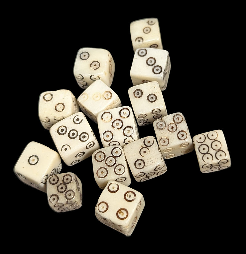 Six Sided Bone Die-Skulls & Bones-Driftstone Pueblo-PaxtonGate