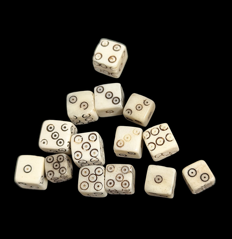 Six Sided Bone Die-Skulls & Bones-Driftstone Pueblo-PaxtonGate