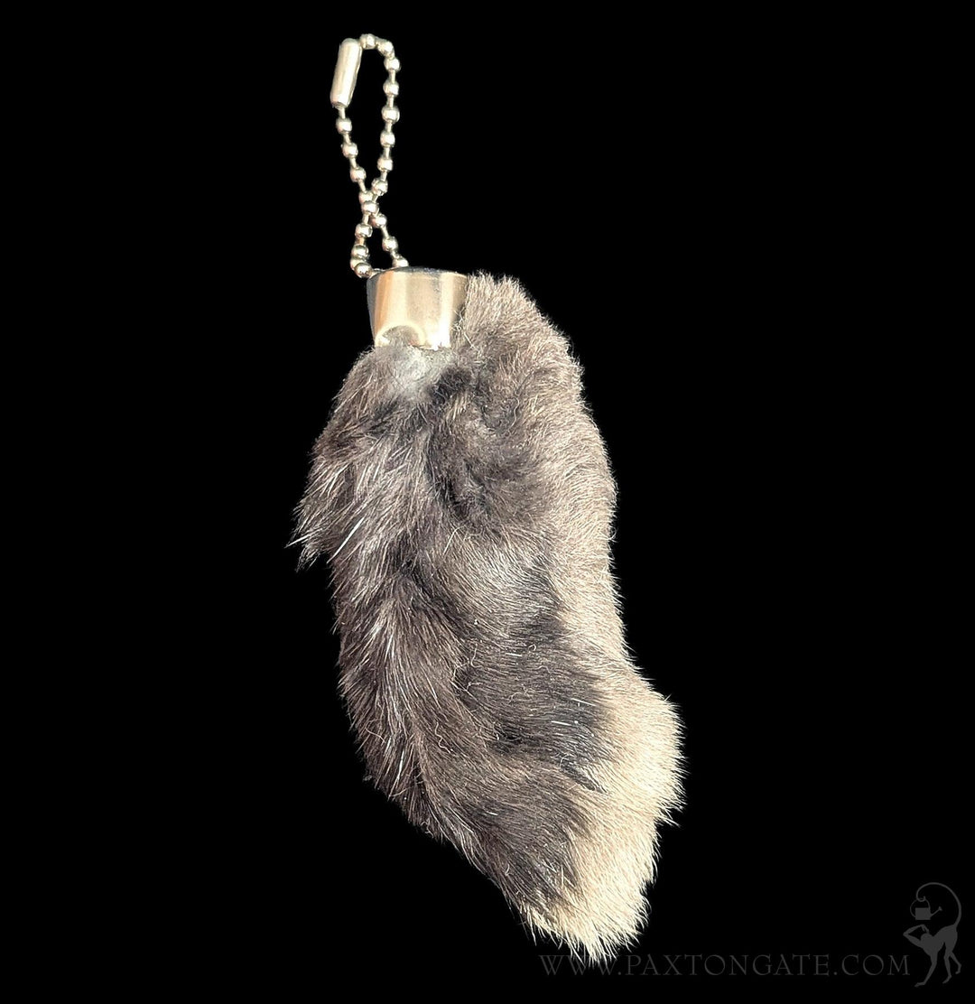 White Rabbit Foot Keychain