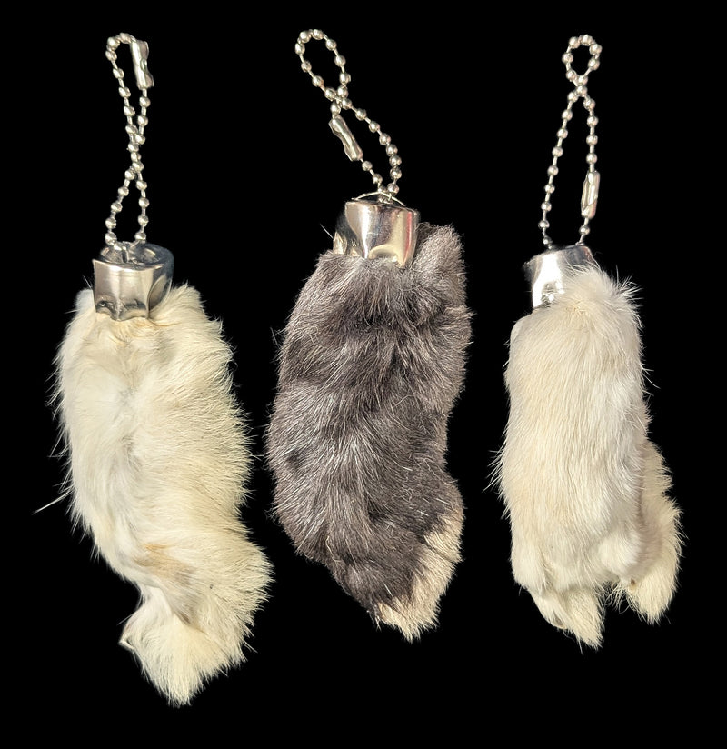 White Rabbit Foot Keychain For Sale | Paxton Gate White Rabbit Foot Keychain For Sale | Paxton Gate