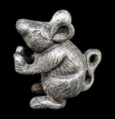 Rustic Silver Cast Iron Mouse Book Ends-Decor-Hampton Nautical-PaxtonGate