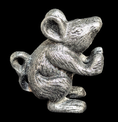 Rustic Silver Cast Iron Mouse Book Ends-Decor-Hampton Nautical-PaxtonGate