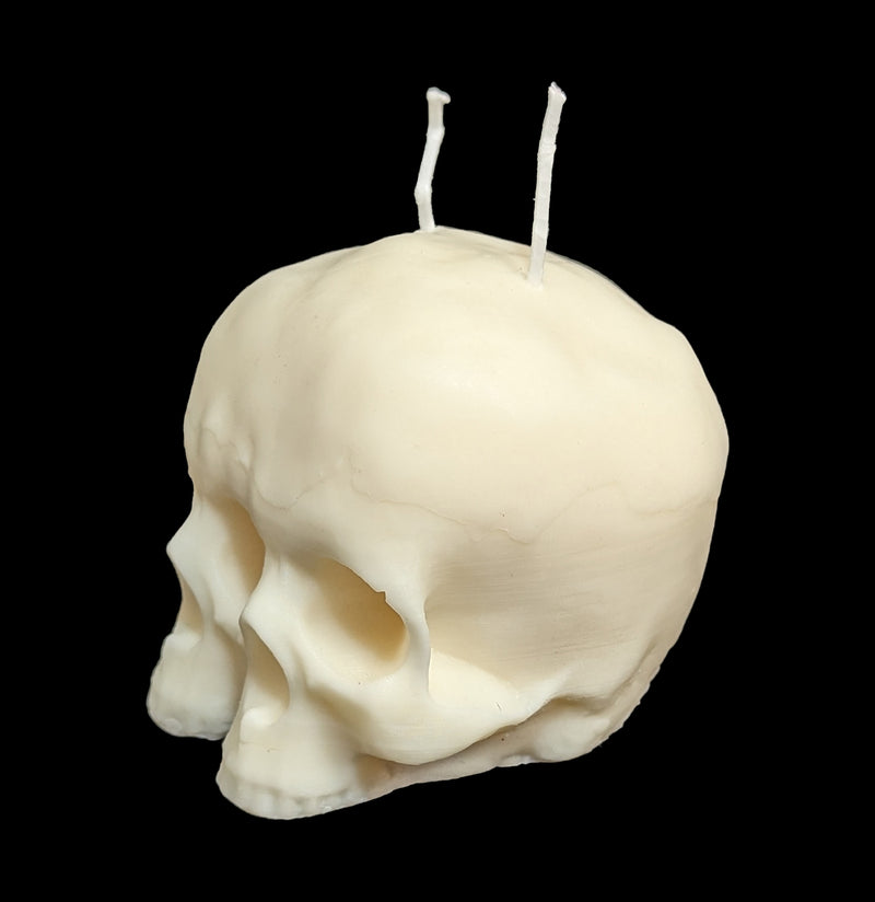 Conjoined Twin Skull Candle-Candles-Susan Schomigs Creations-PaxtonGate