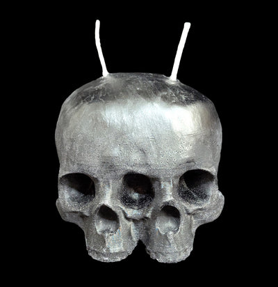 Conjoined Twin Skull Candle-Candles-Susan Schomigs Creations-PaxtonGate