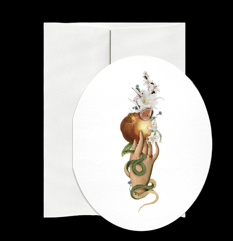 Fig Oval Greeting Card-Cards-Open Sea-PaxtonGate